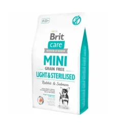 Brit Care Mini Grain Free Adult - Light & Steriliseret | Tørfoder