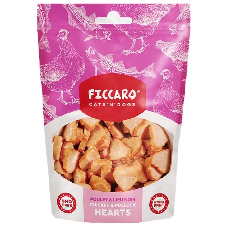 Ficcaro Chicken & Pollock Hearts | 100g