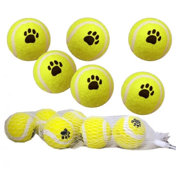 Mini tennisbolde | Net med 6 stk.