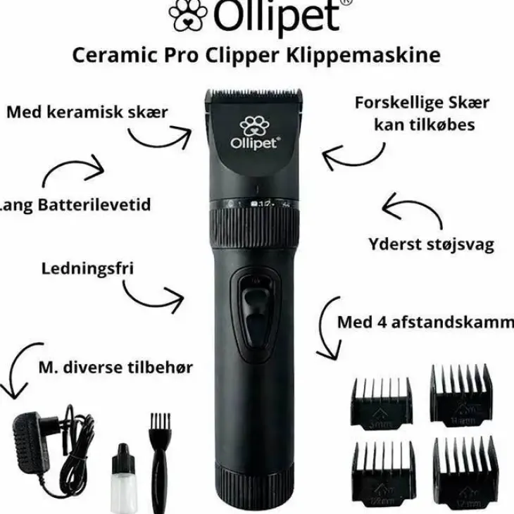 Ollipet Ceramic Pro Clipper | Klippemaskine