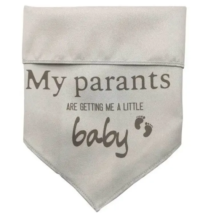 Ollipet "My parents are getting me a little baby" bandana
