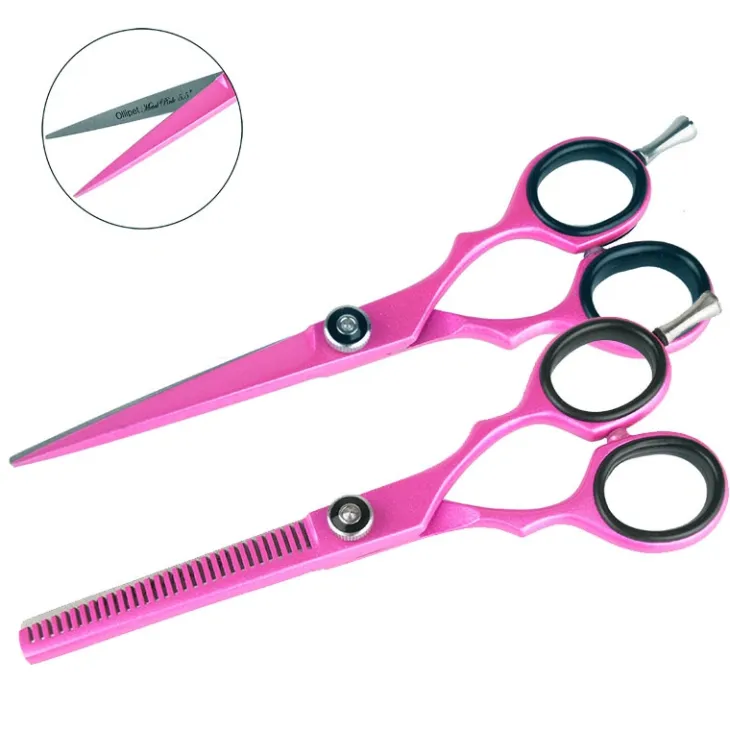 Pakketilbud | Ollipet Metal Pink saksesæt 5,5"