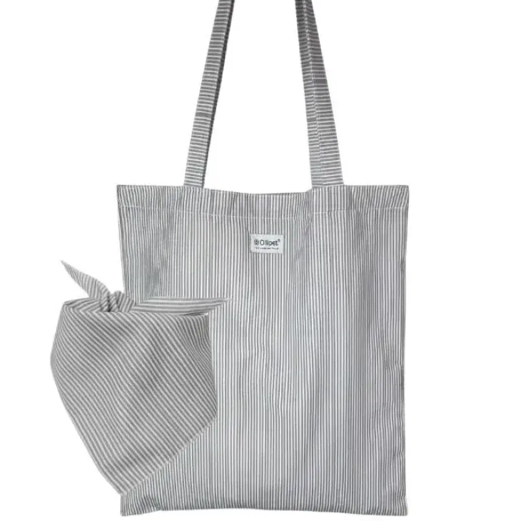 Pakketilbud | Ollipet shoppingnet og bandana m. striber