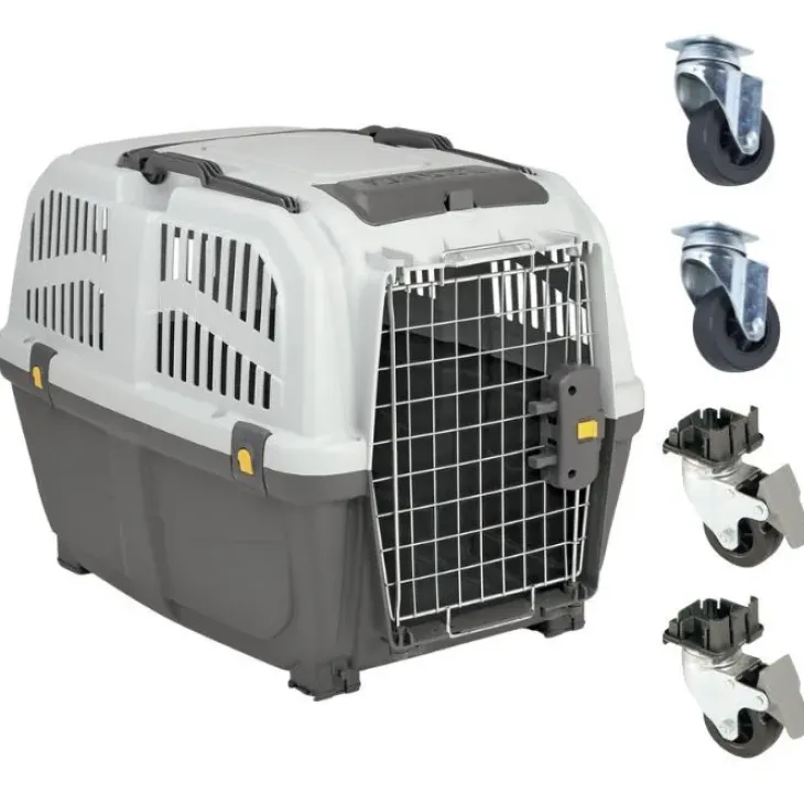 Pakketilbud | Skudo 4 hundetransportbur med hjul