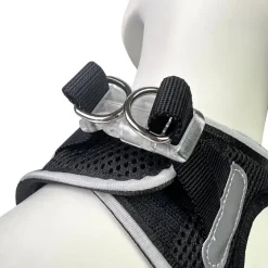 Step-in hundesele med LED-lys
