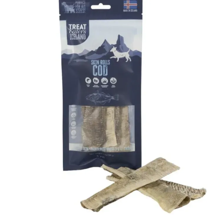 Treateaters Iceland Cod Skin Rolls | 70g