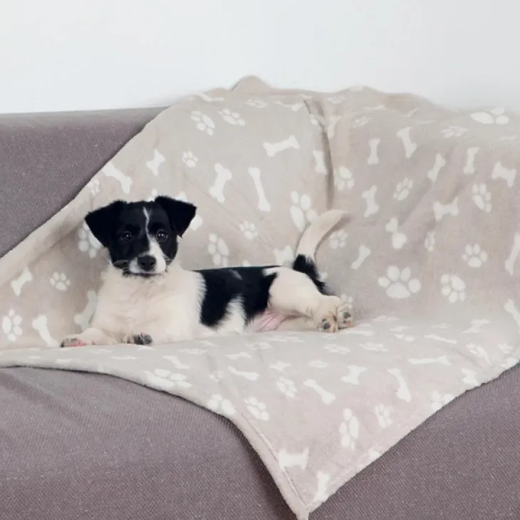 Trixie Kenny Hundetæppe m. hvide poter